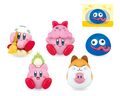 "Volume 6" figurines from the "Yura Yura Mascot" merchandise line, featuring Kirby holding Pitch