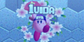 Ninja Kirby getting a 1-Up (Latin American Spanish version)