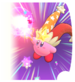 Pause screen artwork of Flare Beam from Kirby's Return to Dream Land Deluxe