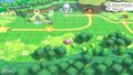 The level hub for World of Peace - Dream Land in Kirby Star Allies