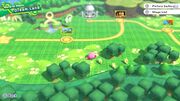 The level hub for World of Peace: Dream Land in Kirby Star Allies