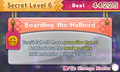 Boarding the Halberd secret stage select