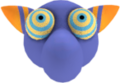 Hyness' head, which is applied to his model when he is unhooded
