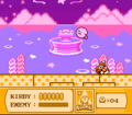 King Dedede using Head Slide in Kirby's Adventure