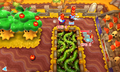 The Apple Scramble game mode in Kirby Battle Royale can feature bramble pits, which are functionally similar to spike pits.