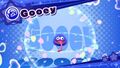 Dream Friend splash screen for Gooey in Kirby Star Allies