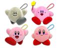 "History Collection" mascot plushies of Kirby, created for Kirby's 25th Anniversary