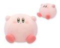 Wool felt plushie of a fat Kirby, by SK Japan