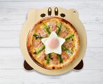 Kirby Cafe Creamy carbonara pizza with Star Bullets.jpg