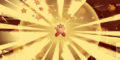 Extra Mode credits picture from Kirby's Return to Dream Land, featuring Crash Kirby causing an explosion in Egg Engines