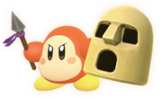 In-game artwork of Colossal Double-Team, which includes Colossal Spear Waddle Dee