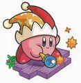 Artwork of the Beam Whip card from Kirby no Copy-toru!
