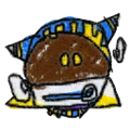 Artwork of the Magolor Doodle sticker from Kirby: Planet Robobot