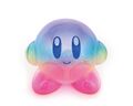 "Vol 4 - Super Rainbow" soft vinyl figure of Kirby from the "Kirby Art Soft Vinyl Collection" merchandise line