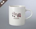 Souvenir mug given to those who bought the "Café au lait art" drink during chapter 2 and 3 of Kirby Café Tokyo