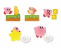 Magnets of Kirby and a Waddle Dee, from the "PITATTO" merchandise line.