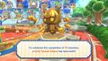 The Taranza statue at Merry Magoland in Kirby's Return to Dream Land Deluxe