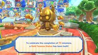 The Taranza statue unlocked on completion of 70 Missions