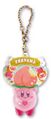 "Okayama / Peach" keychain from the "Kirby's Dream Land: Pukkuri Keychain" merchandise line.