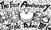 Artwork commemorating the first anniversary of Kirby: Triple Deluxe