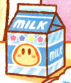 The Waddle Dee milk in Kirby: The Strange Sweets Island