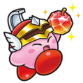Obi illustration of Kirby from Kirby: Super Team Kirby's Big Battle!