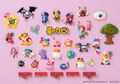 Magnets made for Kirby's 30th Anniversary from the "PITATTO" merchandise line, featuring Kirby with the Star Rod
