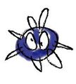 Doodle Gordo drawn by Kirby from Kirby Art & Style Collection