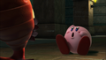 Kirby and the monster come face-to-face.
