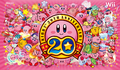 Kirby's 20th Anniversary logo and illustration