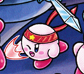 Fighter Kirby in Find Kirby!! (Battleship Halberd)