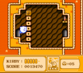 Kirby enters a room where he will need to race a Bomb Block chain reaction.