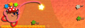In-game screenshot of Marking Pins Kirby.