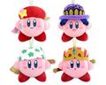 Mascot plushies of various Copy Abilities from Kirby Star Allies, manufactured by San-ei