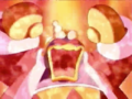 As the limit is exceeded, the built-up anger releases and King Dedede lets out a blood-curdling scream of rage.