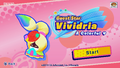 Title screen for Guest Star Vividria: A Colorful ❤ in Kirby Star Allies