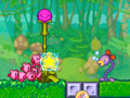 The Kirbys must decide which target to hit with the purple Spire Vine.