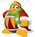 King Dedede with a scarf from Kirby: Right Back at Ya!