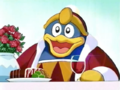 King Dedede under the effects of Togeira's siphoning of his anger
