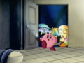 The ghost that scared King Dedede and Escargoon off is revealed to be Kirby.