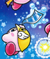 Splash Cutter Kirby in Find Kirby!! (Outer Space)