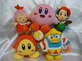 Kirby 64: The Crystal Shards plush set, which includes Kirby, Ribbon, Waddle Dee, Adeleine and King Dedede
