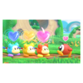 Guest Star ???? Star Allies Go! credits picture from Kirby Star Allies, featuring three Parasol Waddle Dees making friends with a Waddle Doo