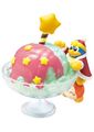 "King Dedede" figure from the "Chef Kawasaki's Sweets Party" merchandise line, featuring a Star Rod decorative stick