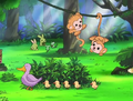 A view of some wildlife in Dream Land, living in Whispy Woods Forest