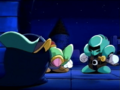 Sword Knight and Blade Knight are questioned by their superior after he overhears the last of their conversation.