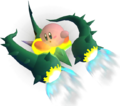Model used for the Hydra trophy from Super Smash Bros. Brawl, depicting Kirby riding it