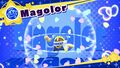 Splash screen for Magolor from Kirby Star Allies