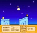 UFO Kirby rushes through the air, impervious to all adversaries.