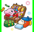 Kirby and Bandana Waddle Dee (colored)